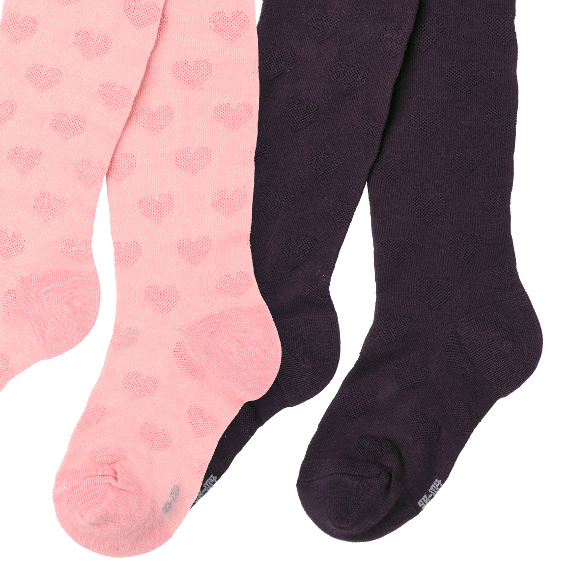 2 Mädchen Strumpfhosen mit Ajour-Muster