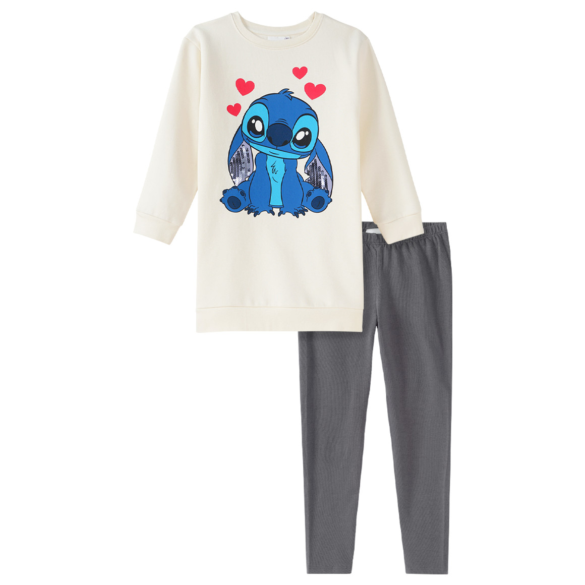 Disney Stitch Set mit Sweatkleid und Leggings