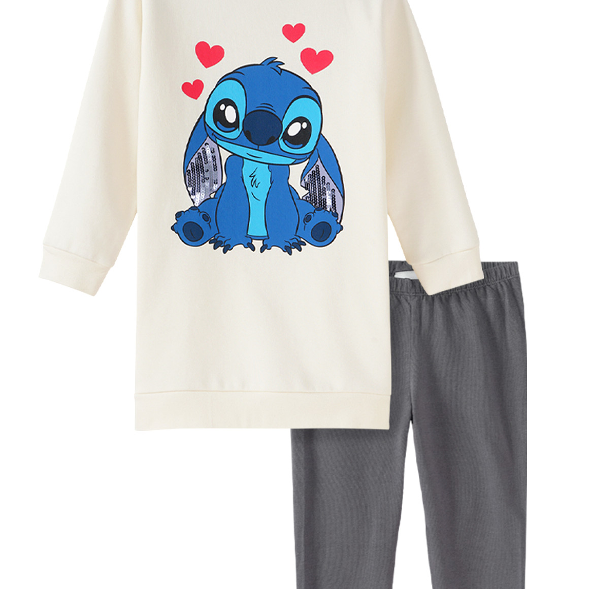 Disney Stitch Set mit Sweatkleid und Leggings