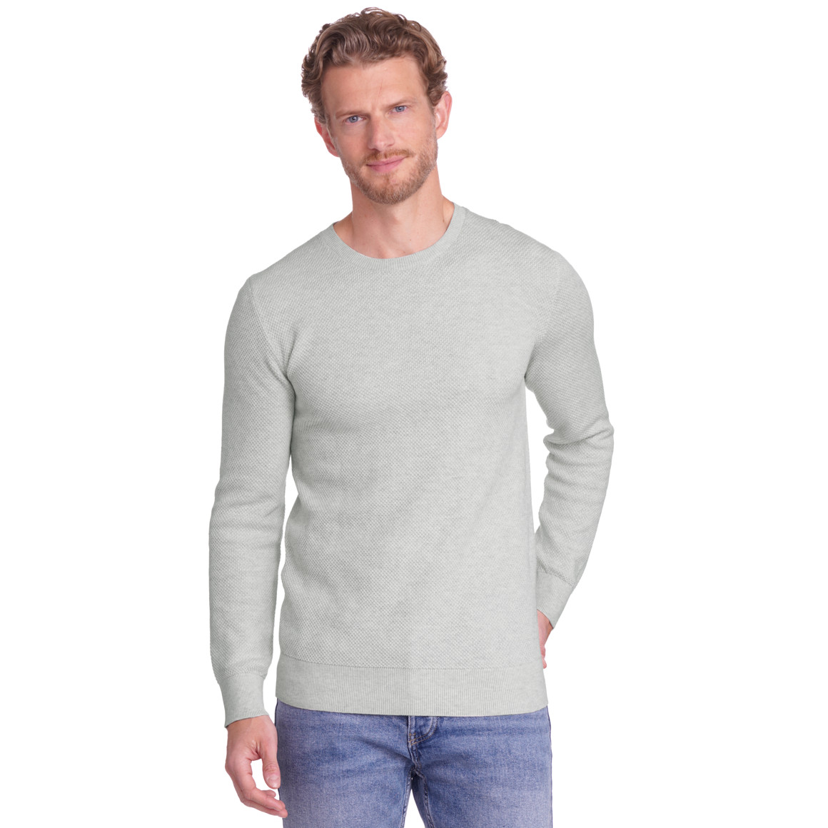 Herren Pullover mit Rundhalsausschnitt