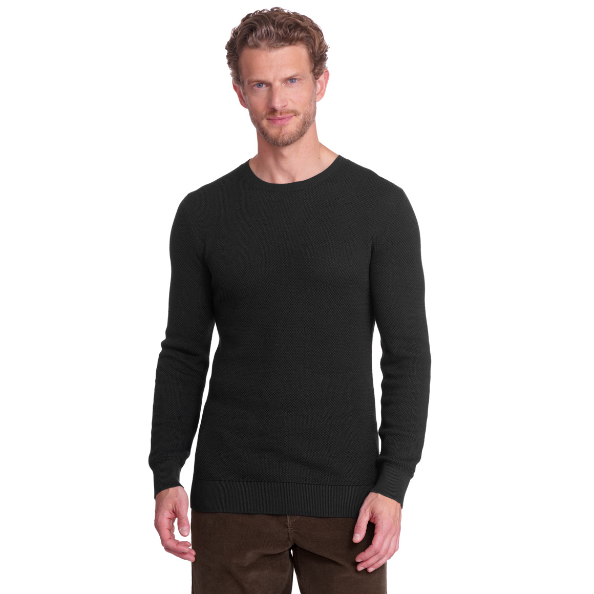 Herren Pullover mit Rundhalsausschnitt