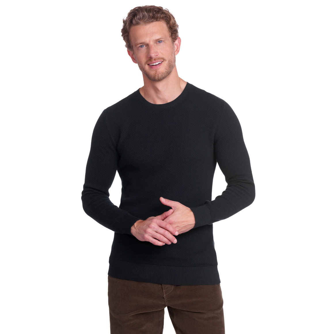 Herren Pullover mit Rundhalsausschnitt
