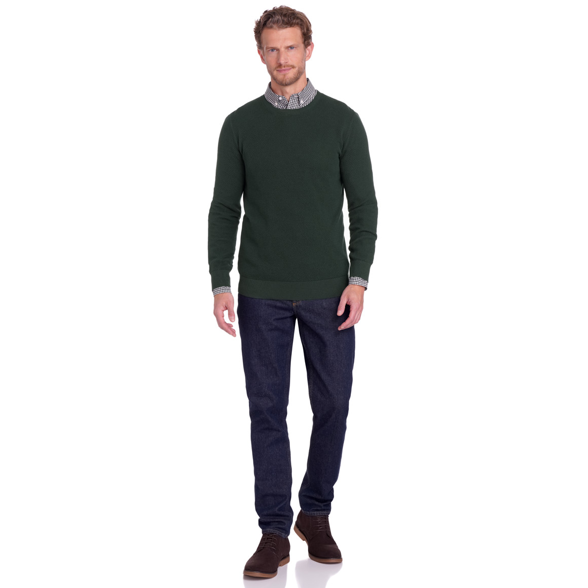 Herren Pullover mit Rundhalsausschnitt