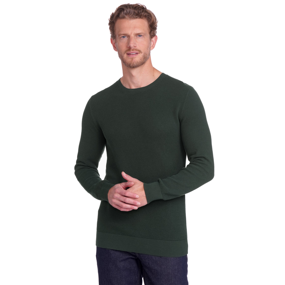 Herren Pullover mit Rundhalsausschnitt