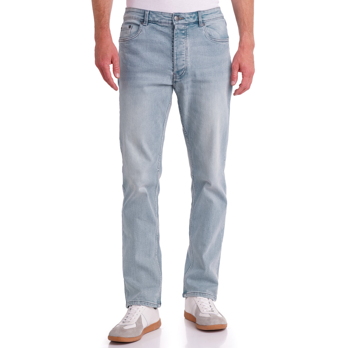 Herren Regular-Jeans mit Used-Waschung