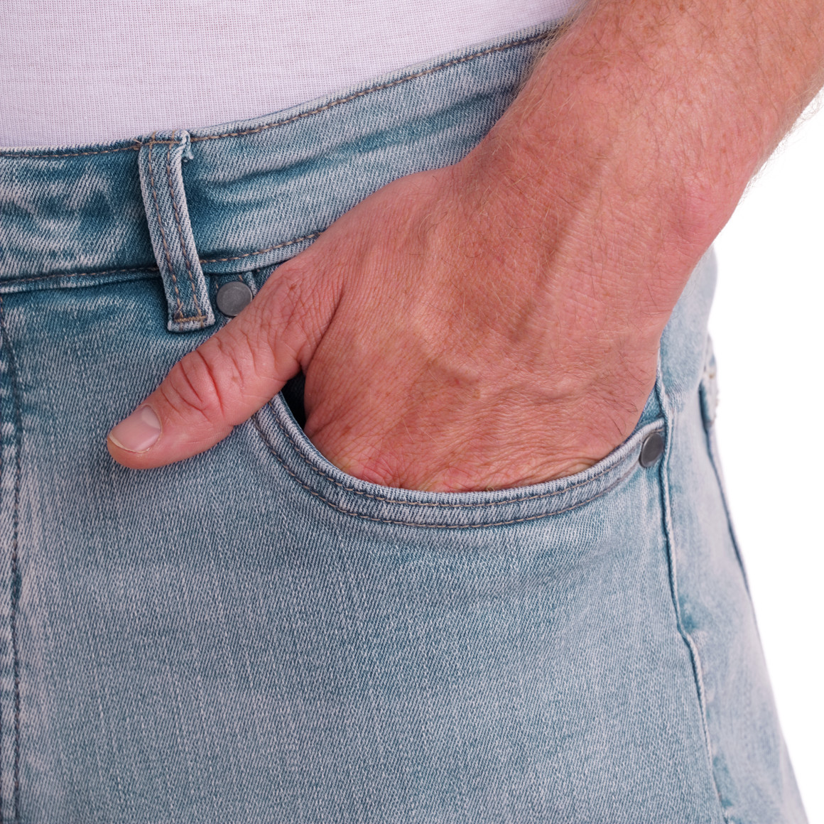 Herren Regular-Jeans mit Used-Waschung