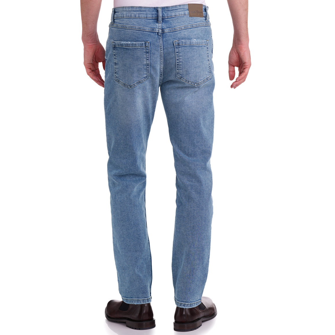 Herren Regular-Jeans mit Used-Waschung