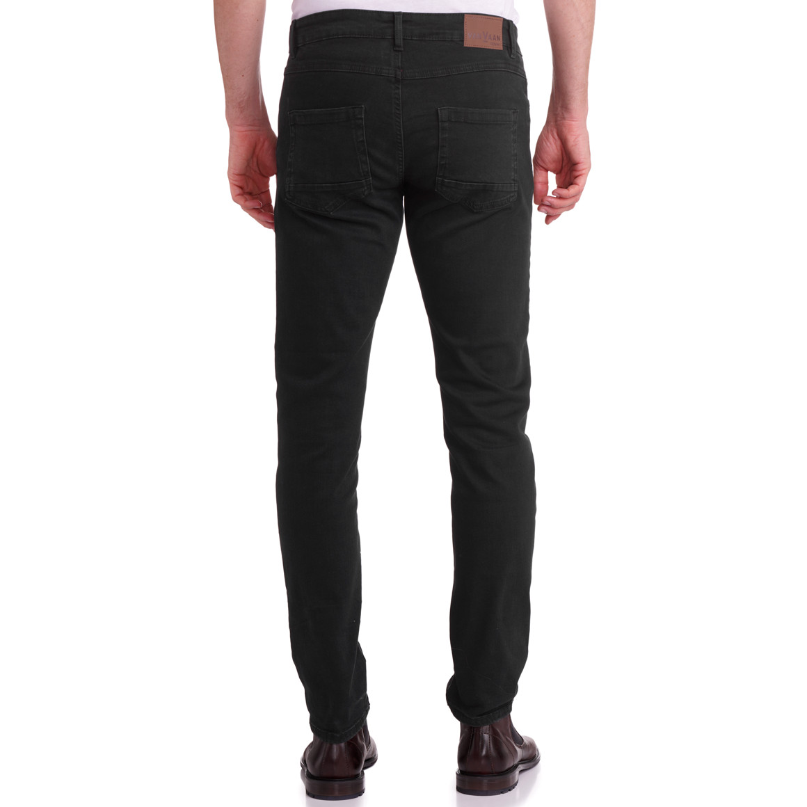 Slim fit jeans met vijf zakken voor heren