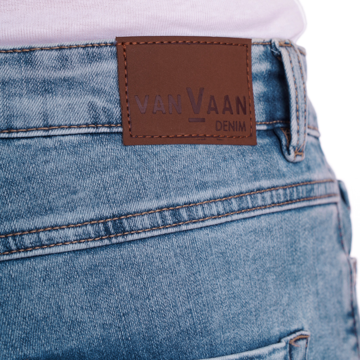 Slim fit jeans met vijf zakken voor heren