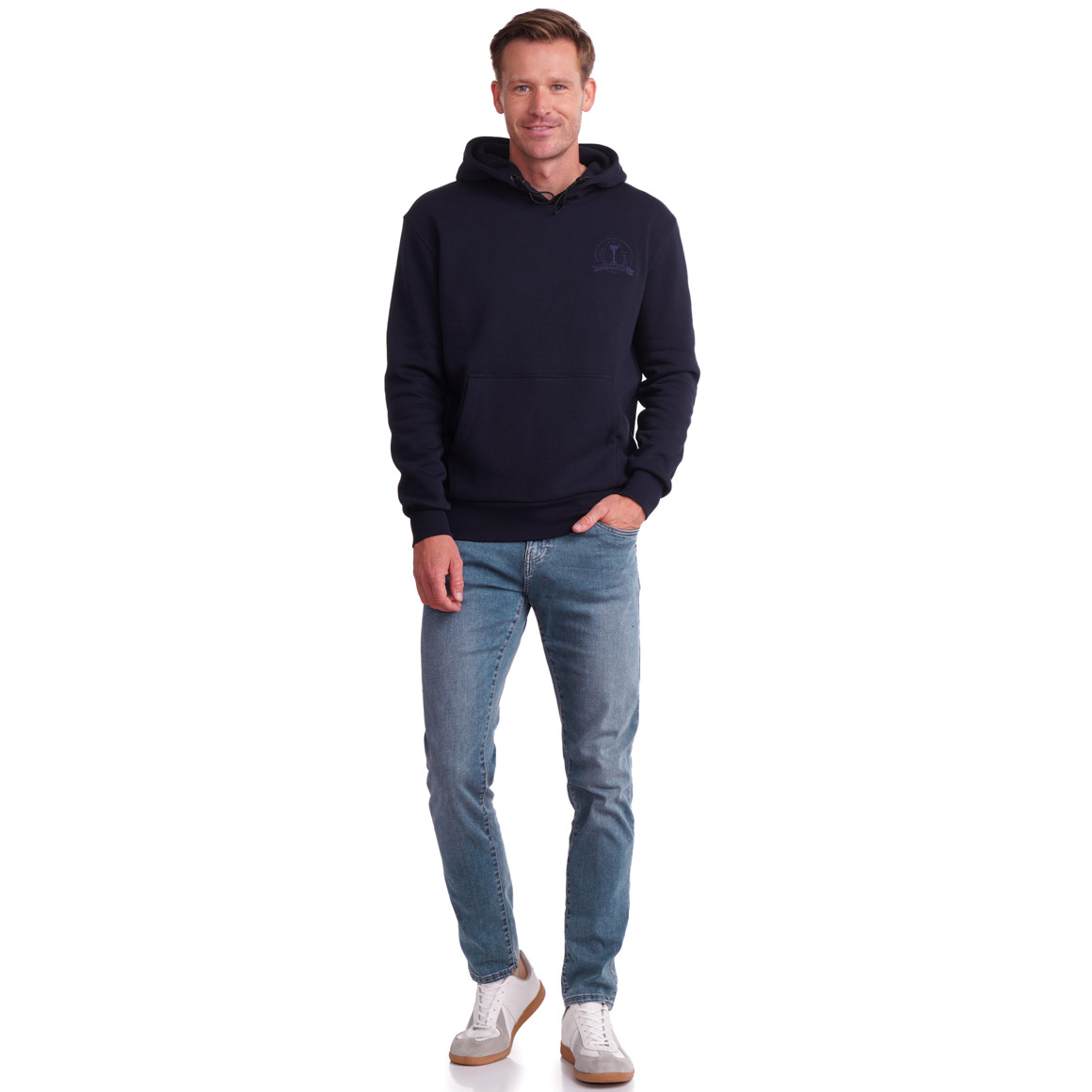 Slim fit jeans met vijf zakken voor heren