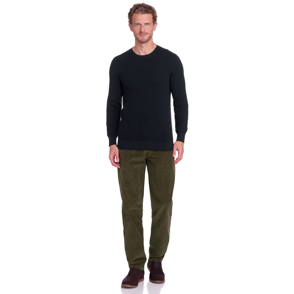 Corduroy herenbroek met vier zakken