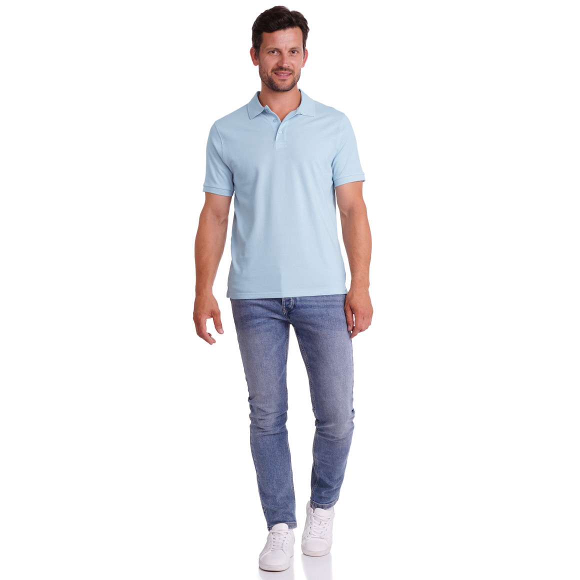 Herren Poloshirt in Pique-Struktur