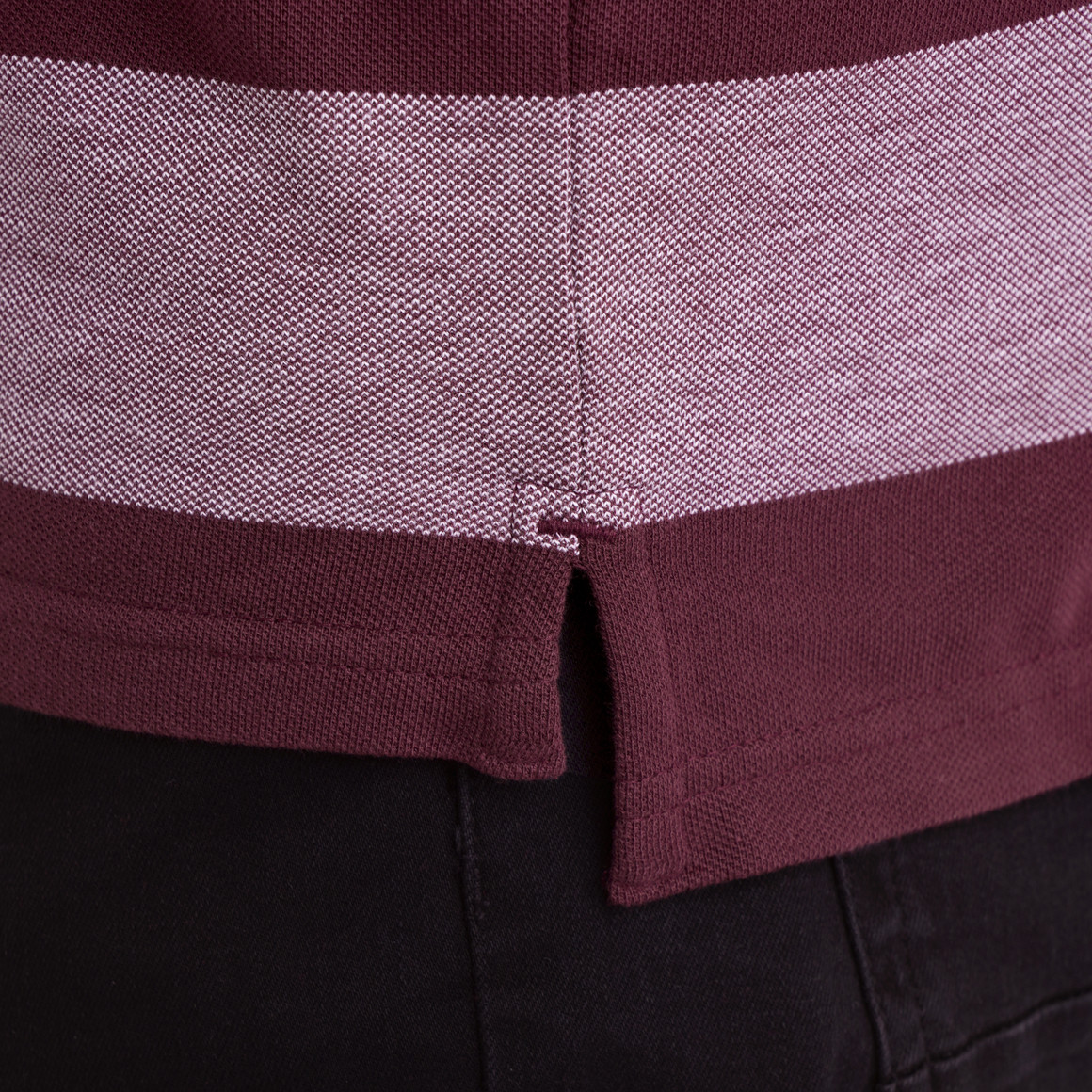 Herren Poloshirt mit breiten Streifen