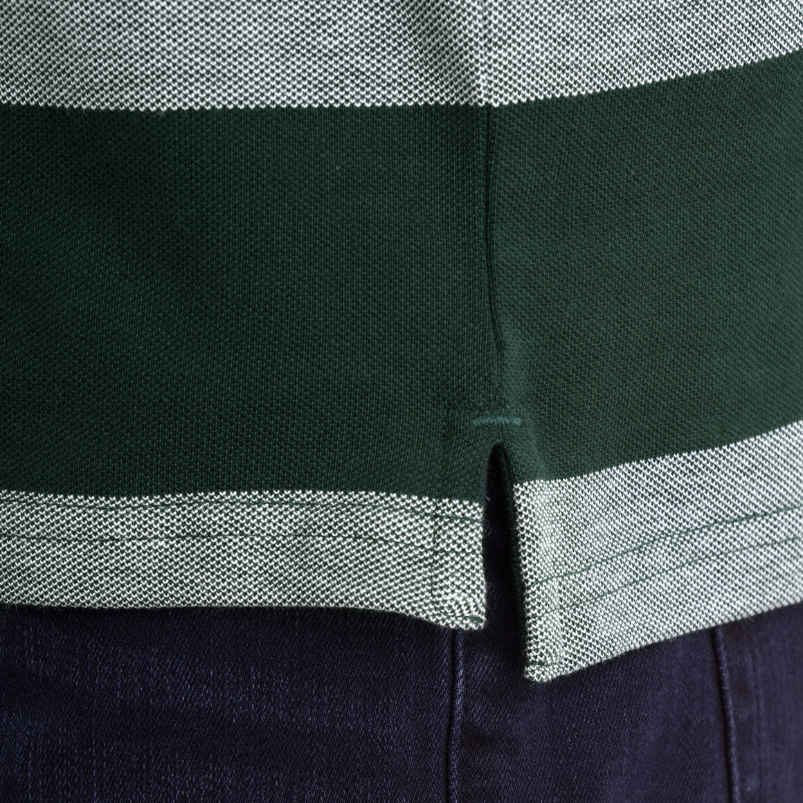 Herren Poloshirt mit breiten Streifen