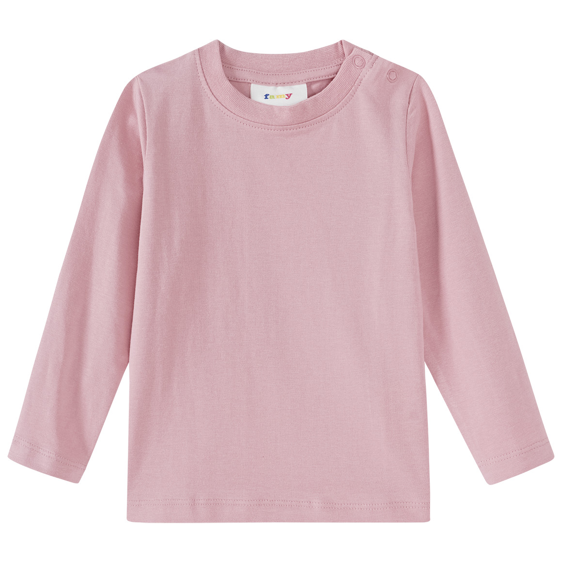 3 Baby Langarmshirts in Unifarben