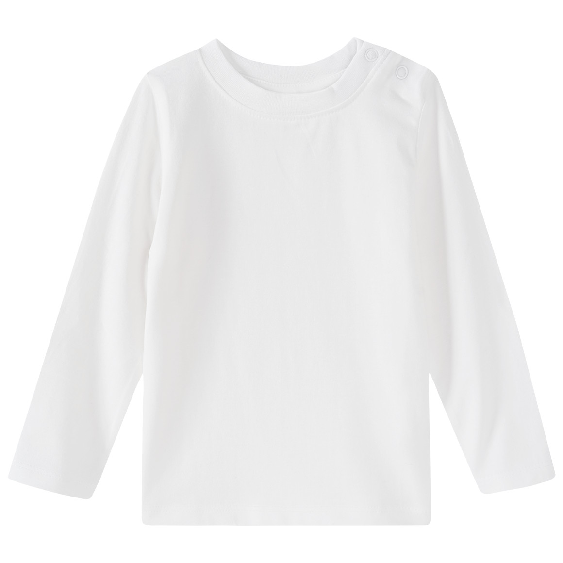 3 Baby Langarmshirts in Unifarben