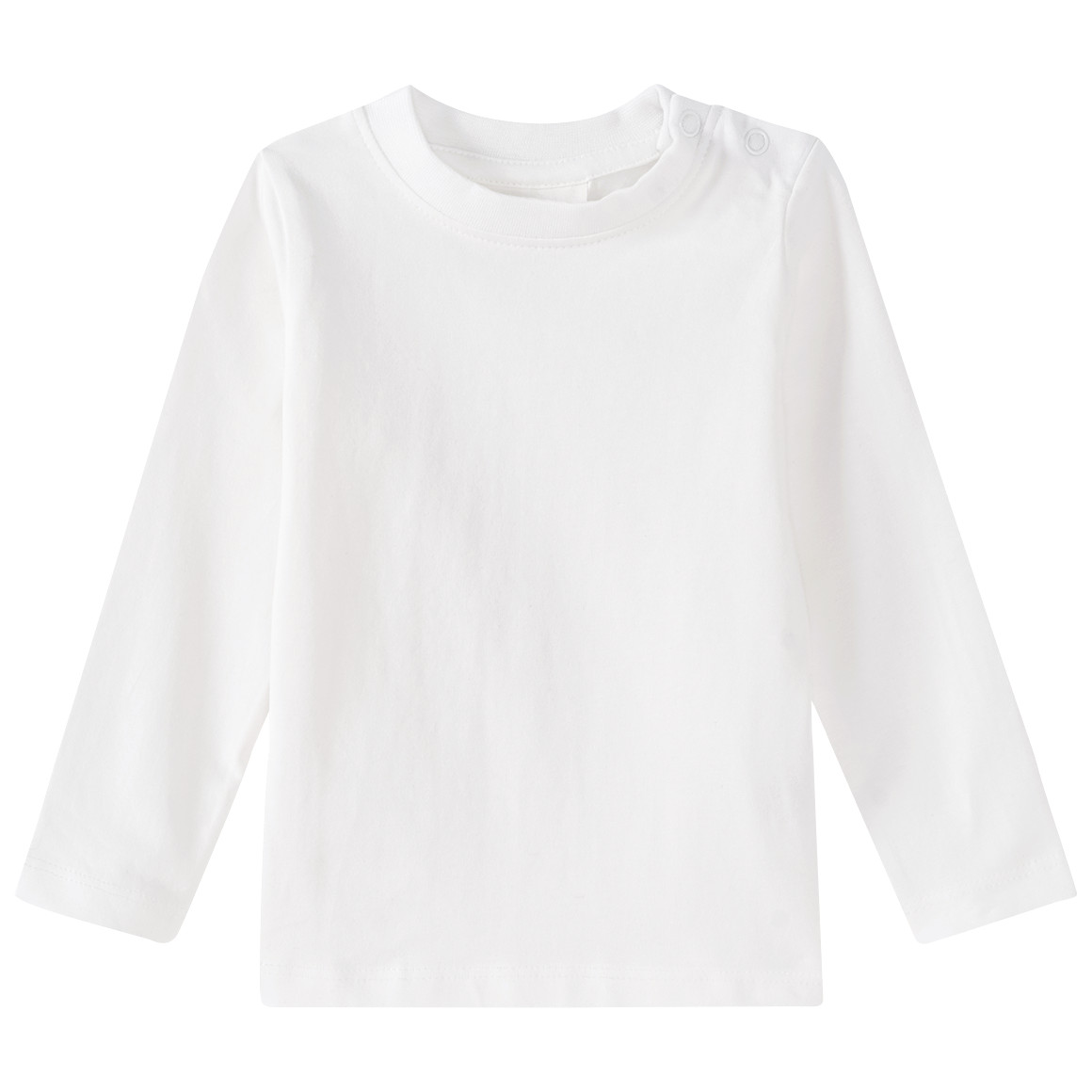 3 Baby Langarmshirts in Unifarben