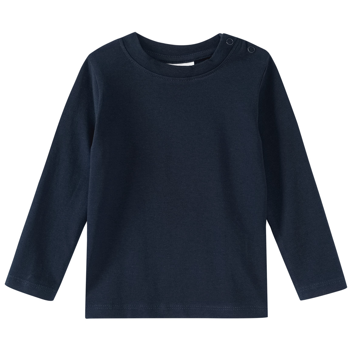 3 Baby Langarmshirts in Unifarben