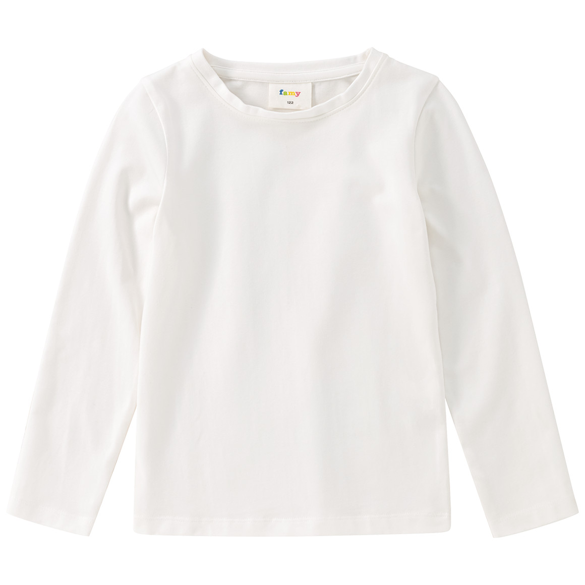 3 Mädchen Langarmshirts in Unifarben