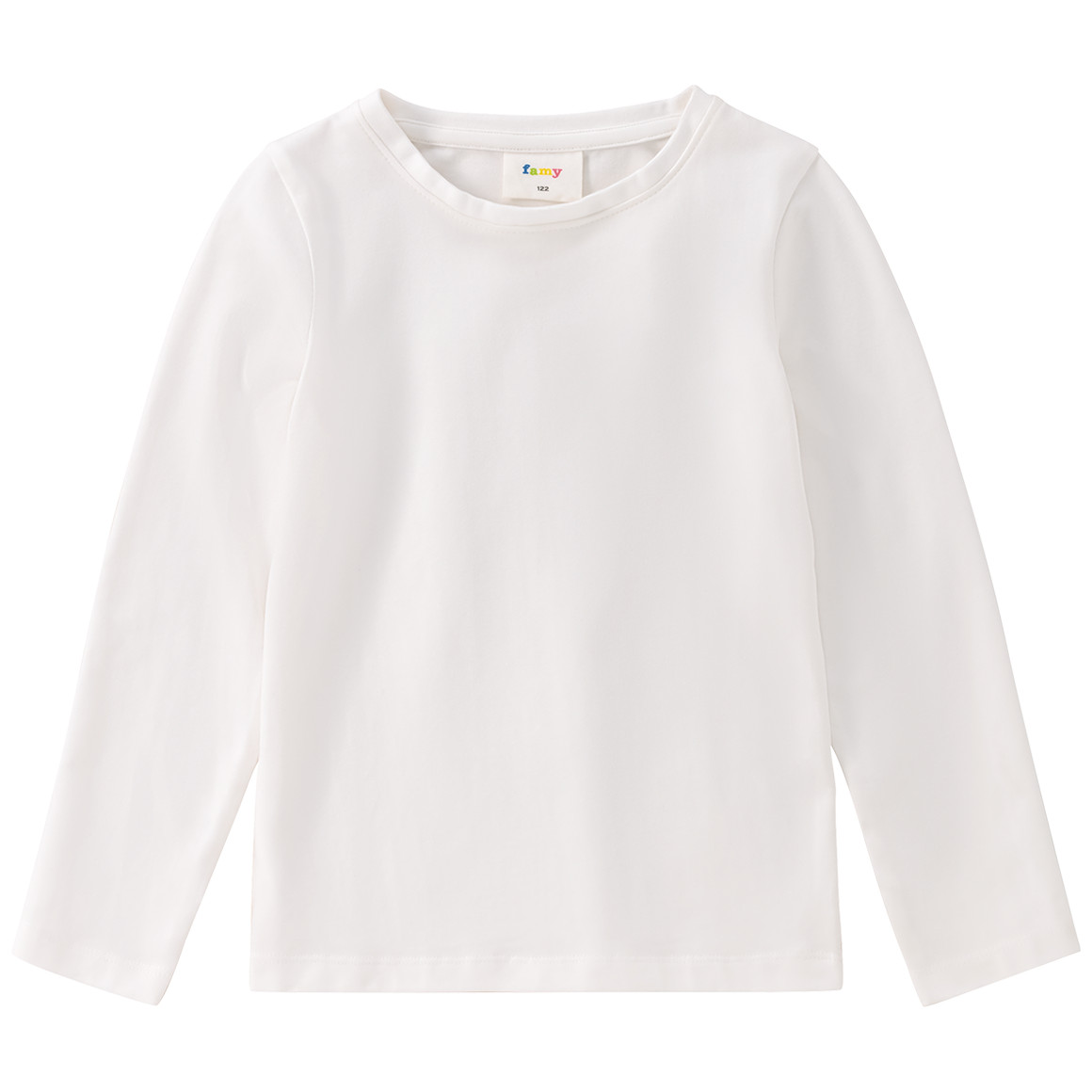 3 Mädchen Langarmshirts in Unifarben