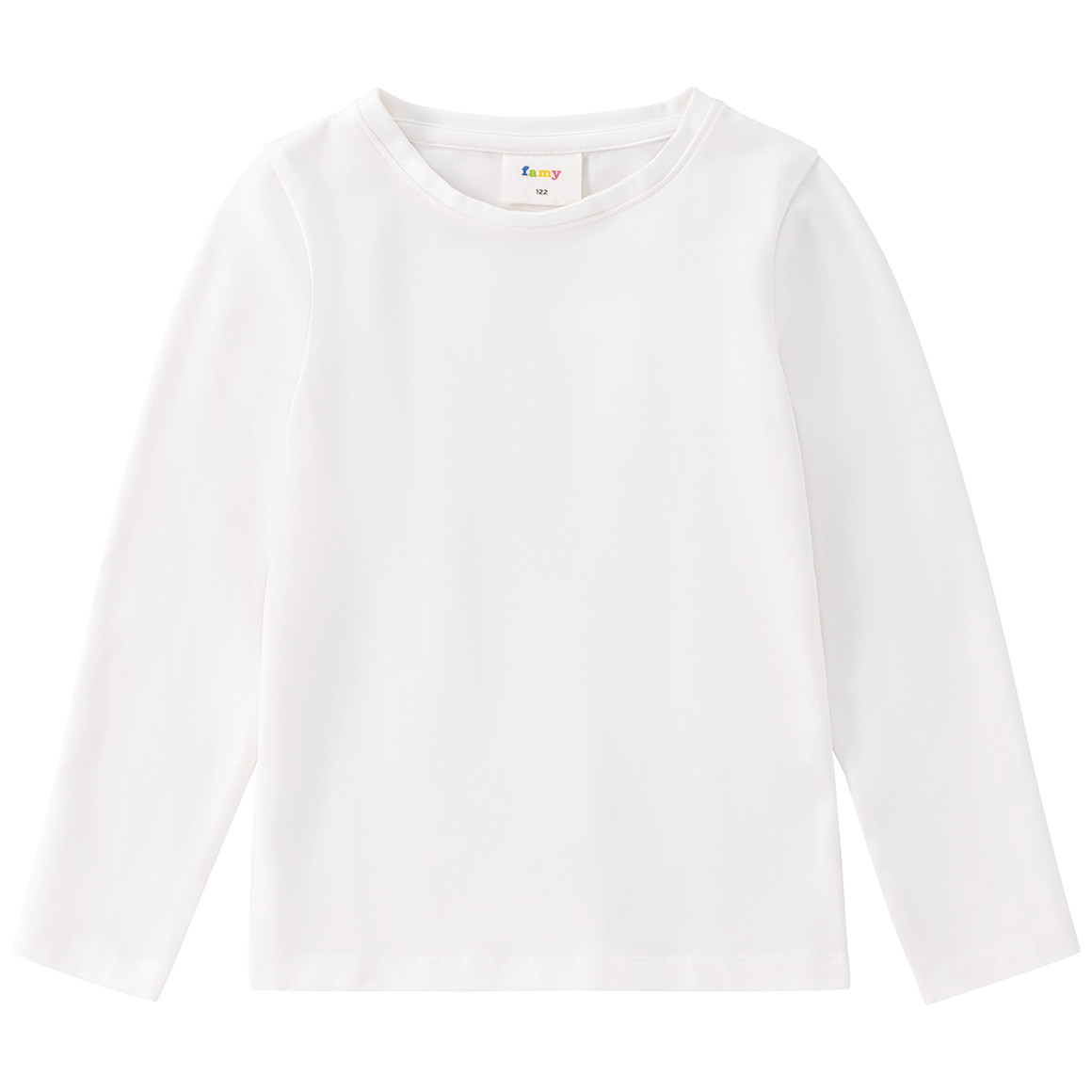 3 Mädchen Langarmshirts in Unifarben