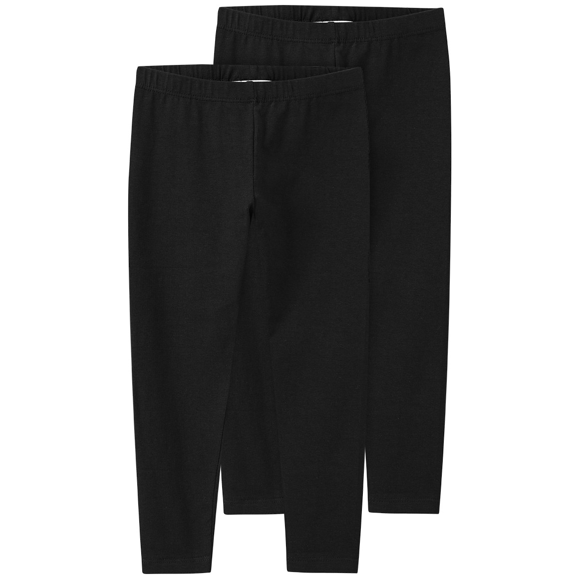 2 Mädchen Leggings mit Bio-Baumwolle