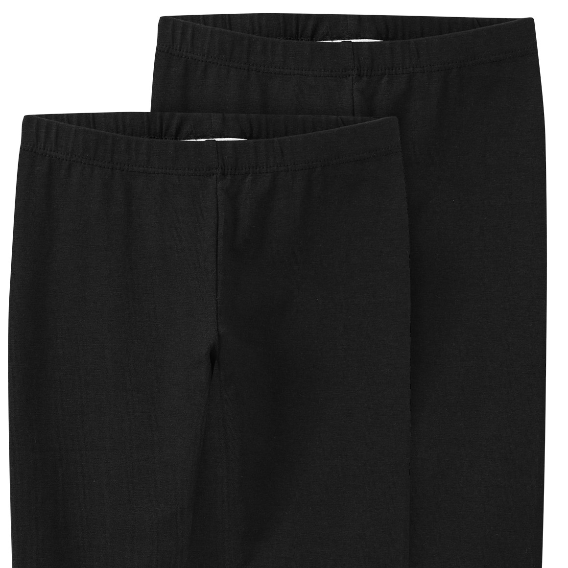2 Mädchen Leggings mit Bio-Baumwolle