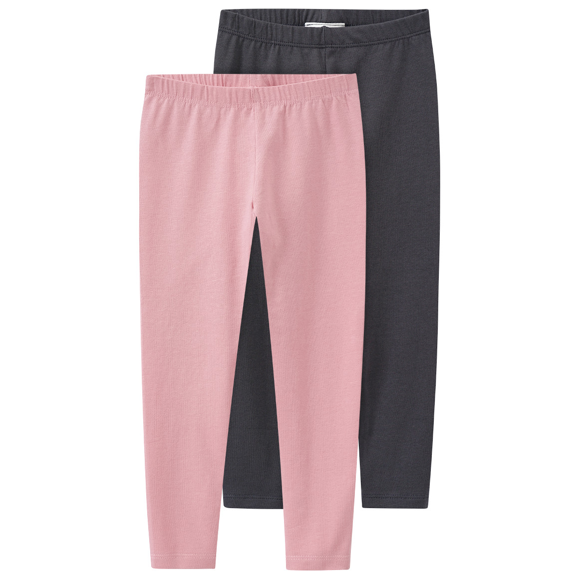 2 Mädchen Leggings mit Bio-Baumwolle