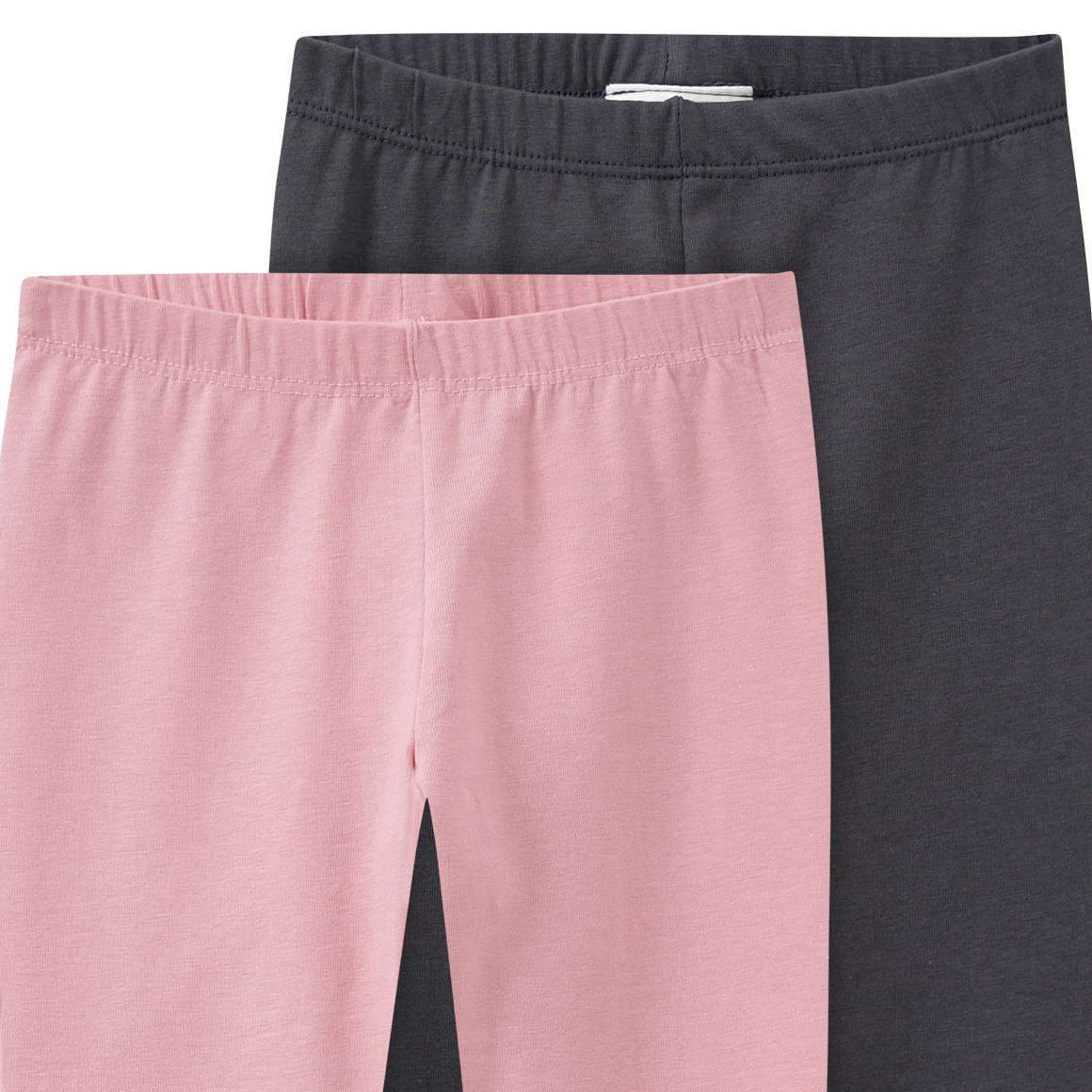 2 Mädchen Leggings mit Bio-Baumwolle
