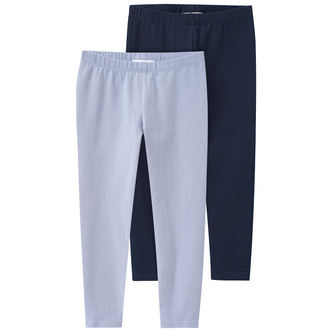 2 Mädchen Leggings mit Bio-Baumwolle
