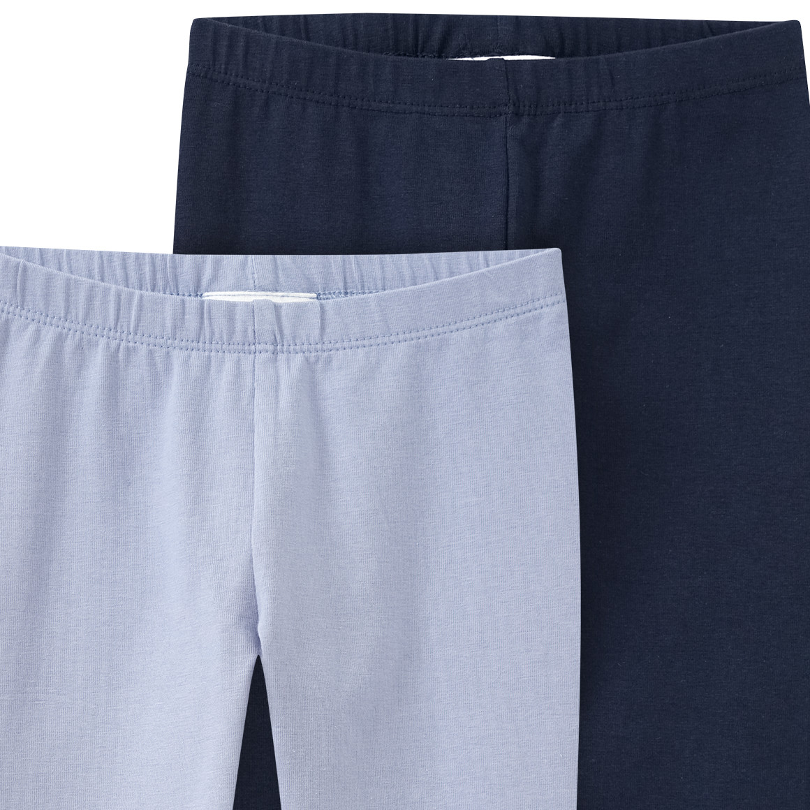 2 Mädchen Leggings mit Bio-Baumwolle