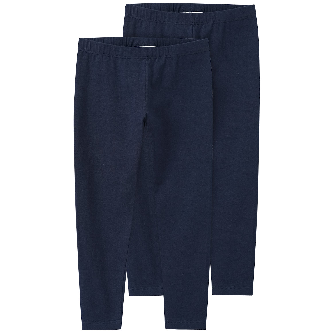 2 Mädchen Leggings mit Bio-Baumwolle