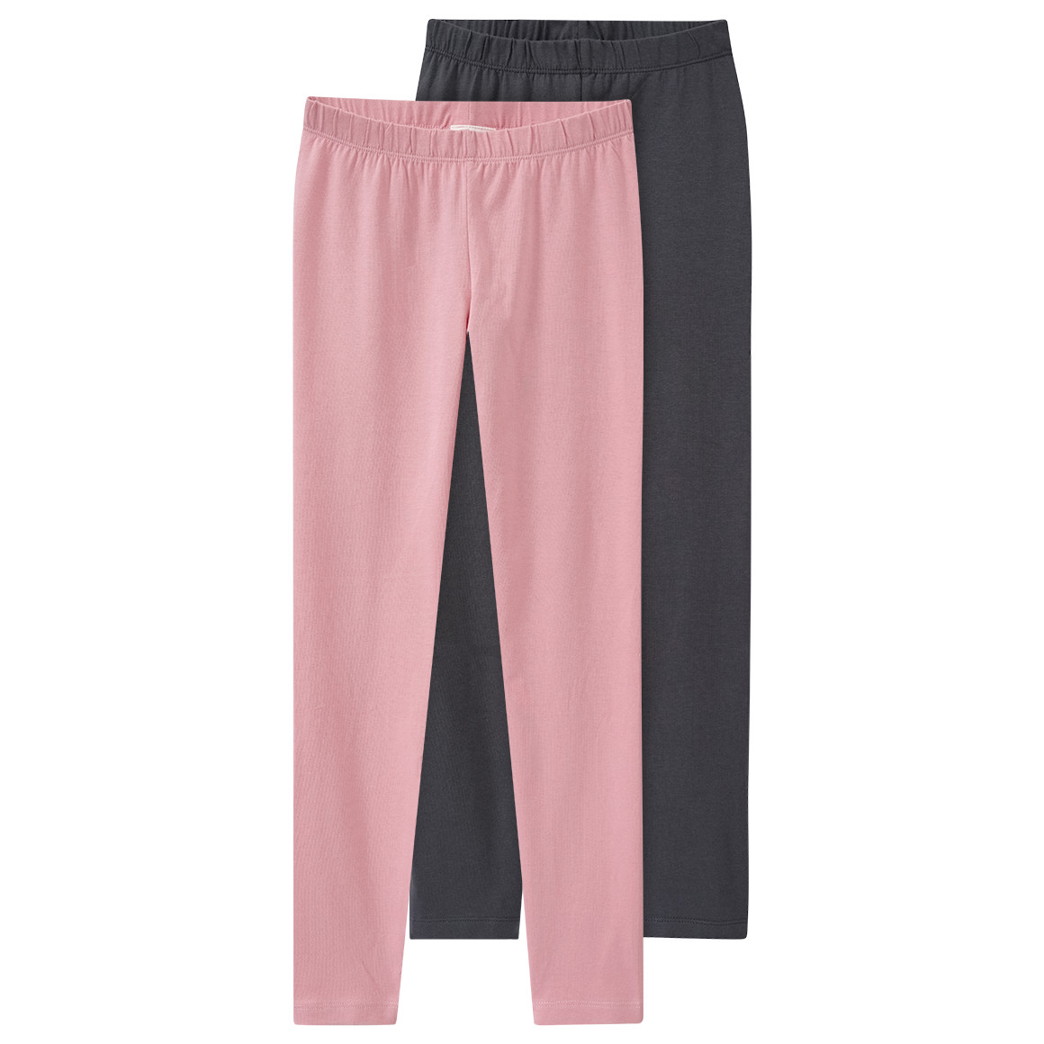 2 Mädchen Leggings mit Bio-Baumwolle