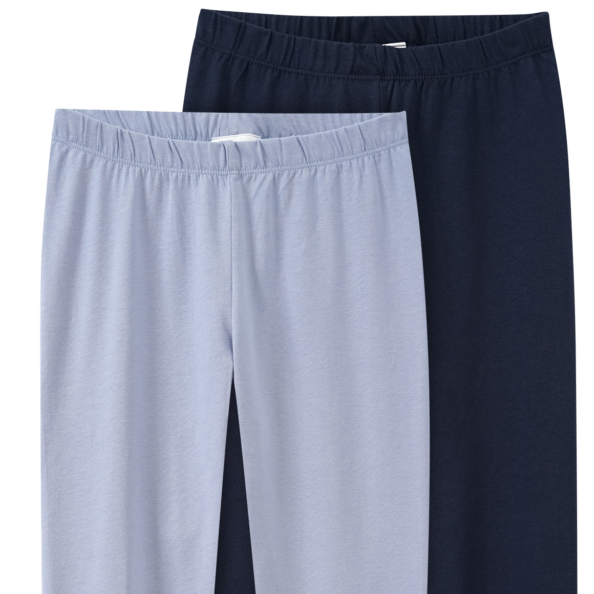 2 Mädchen Leggings mit Bio-Baumwolle