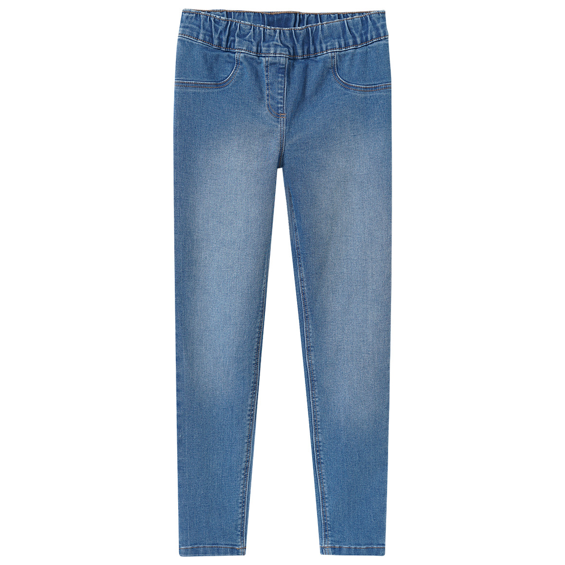 2 Mädchen Jeggings mit Stretch-Bund