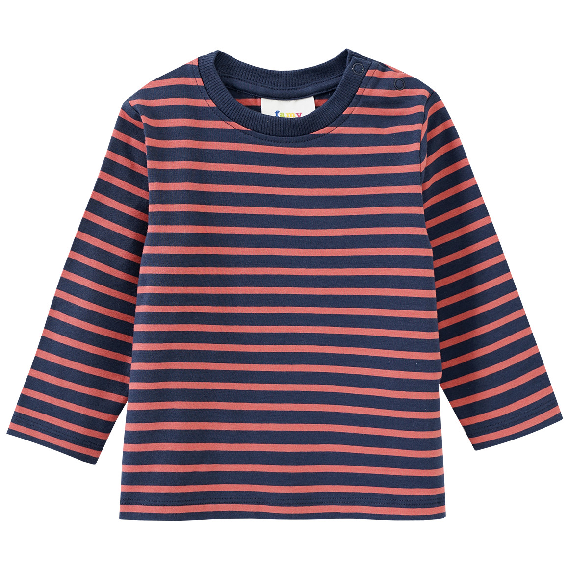 3 Baby Langarmshirts im Basic-Look