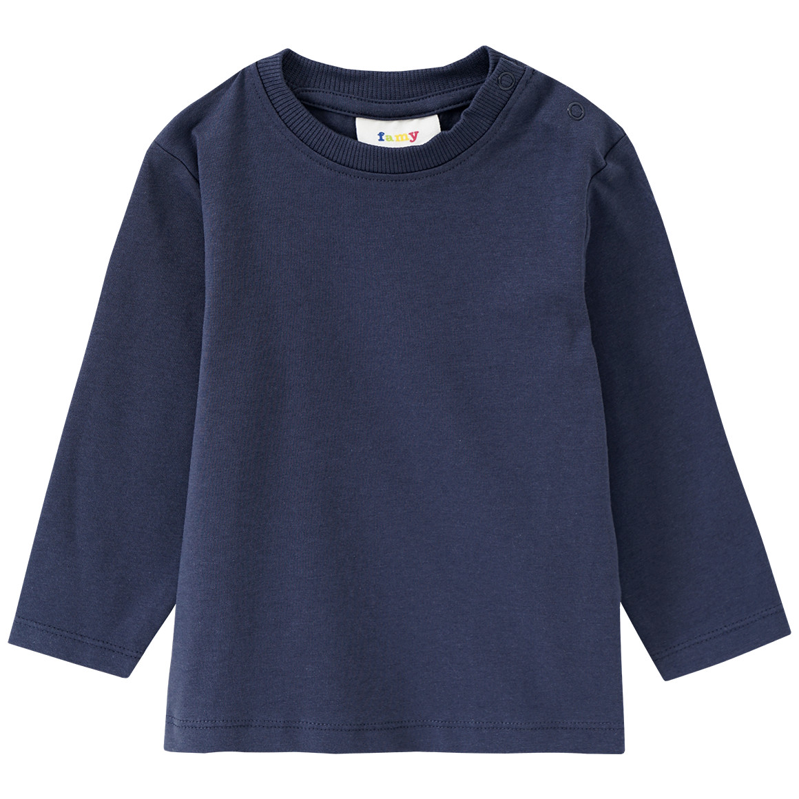 3 Baby Langarmshirts im Basic-Look