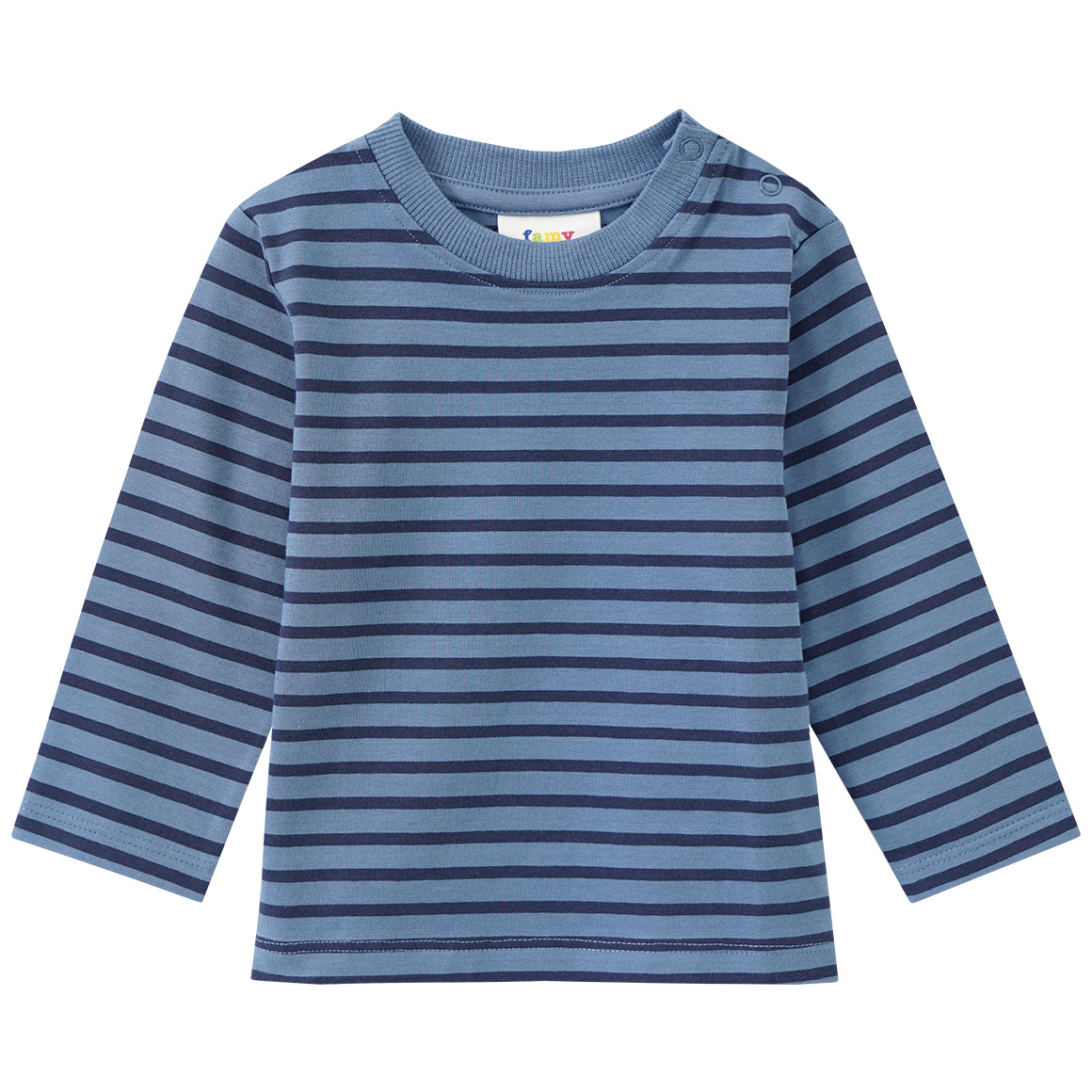 3 Baby Langarmshirts im Basic-Look