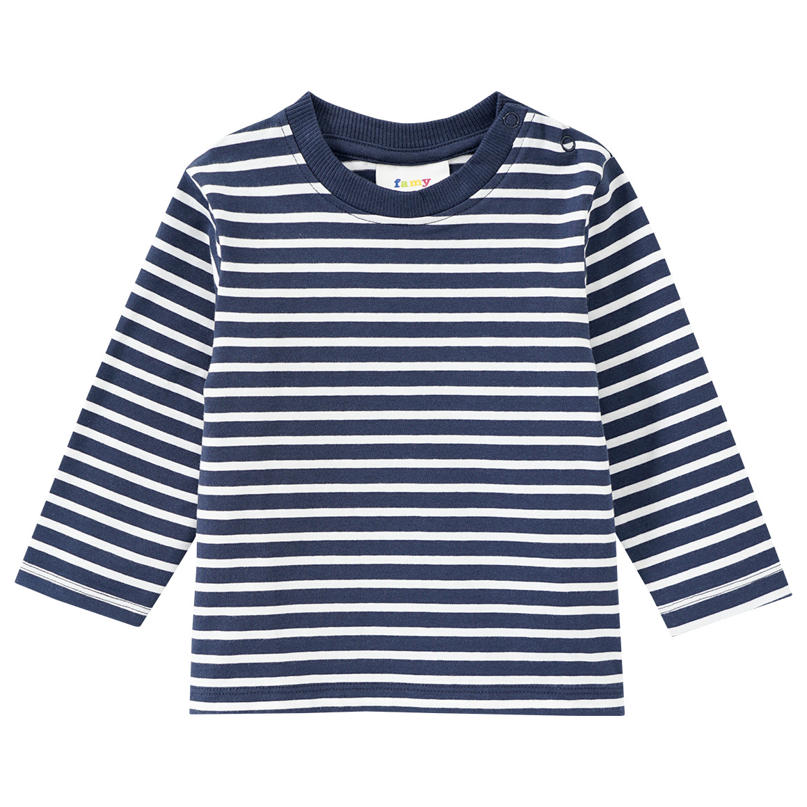 3 Baby Langarmshirts im Basic-Look