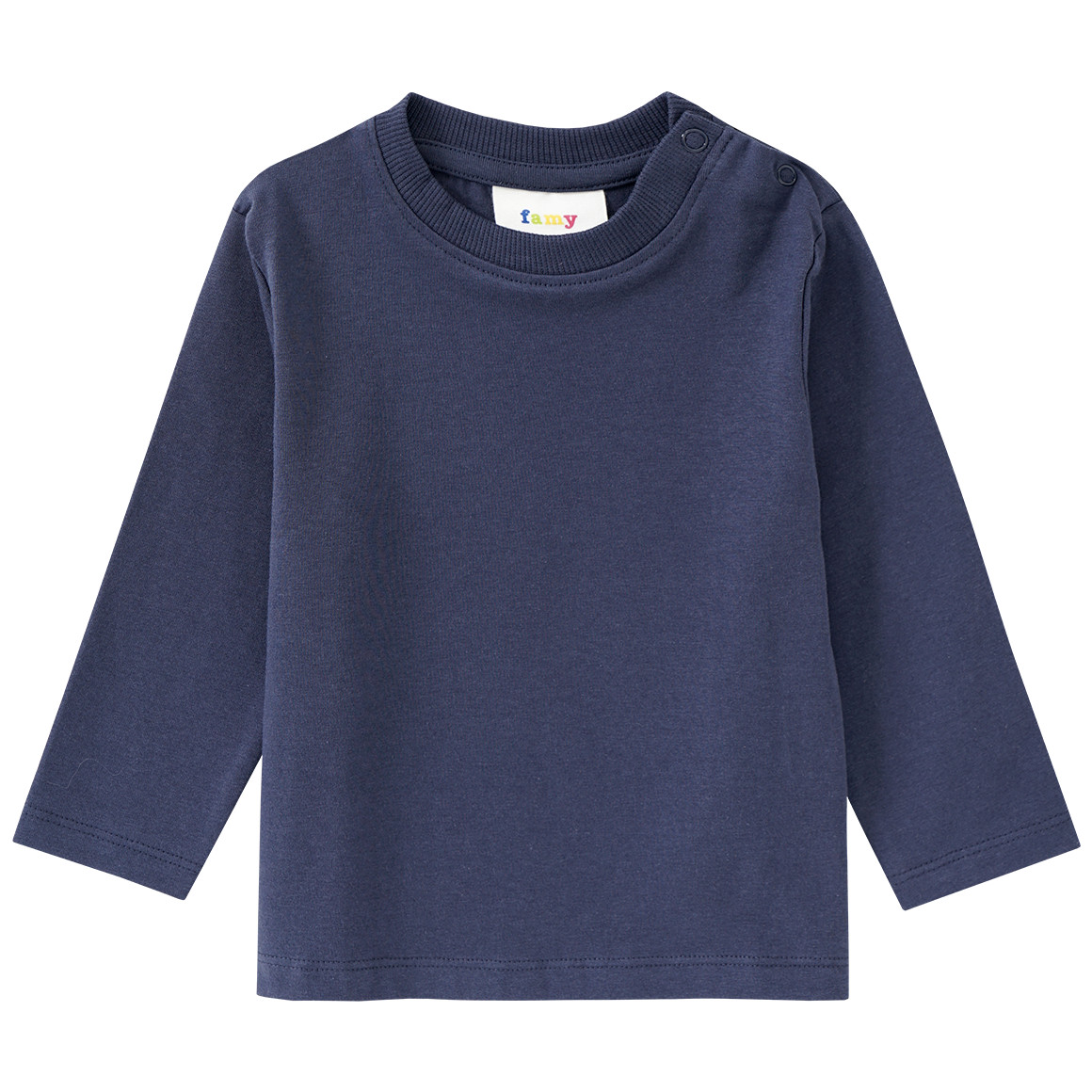 3 Baby Langarmshirts im Basic-Look