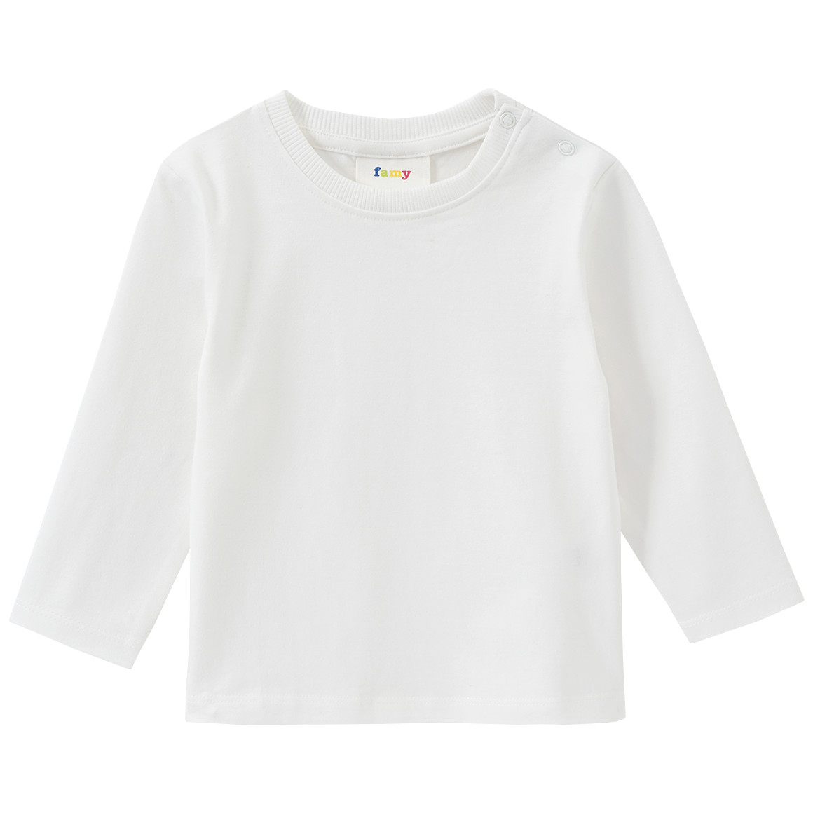 3 Baby Langarmshirts im Basic-Look