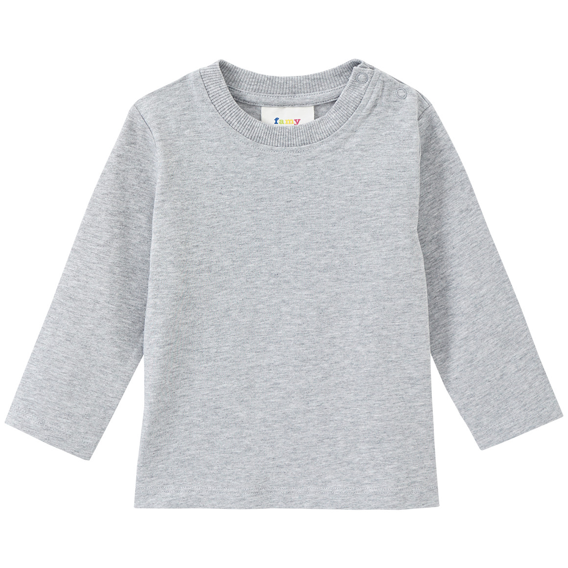 3 Baby Langarmshirts im Basic-Look