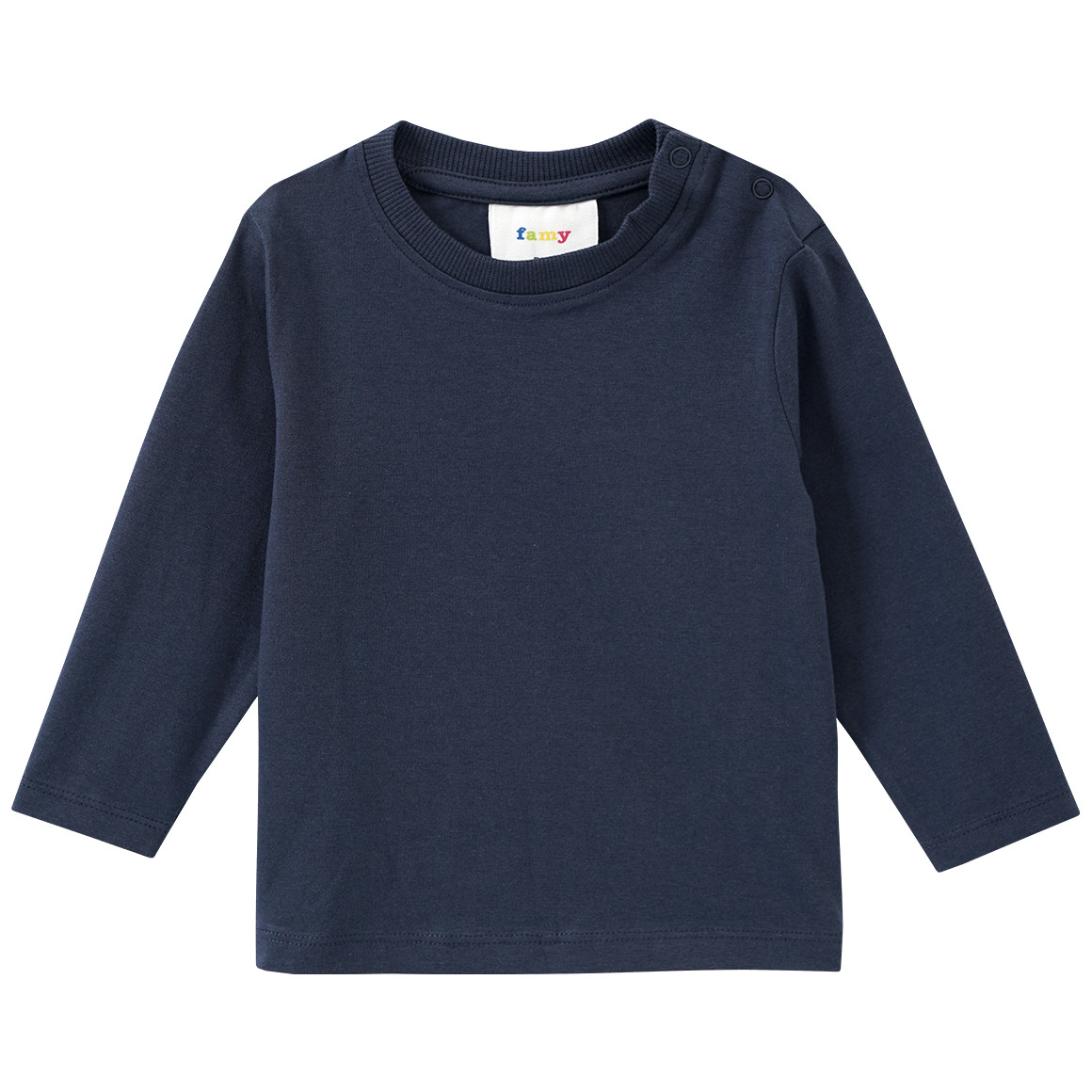 3 Baby Langarmshirts im Basic-Look