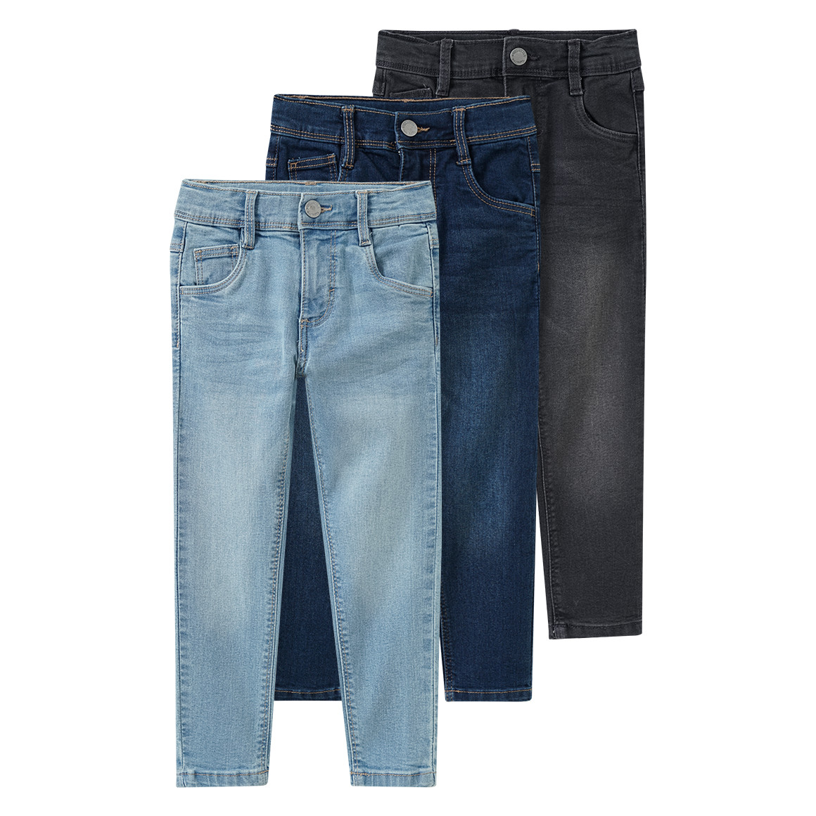 3 Jungen Skinny-Jeans im 5-Pocket-Style