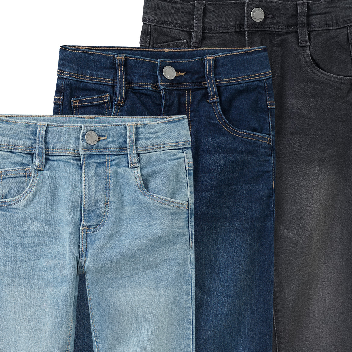 3 Jungen Skinny-Jeans im 5-Pocket-Style