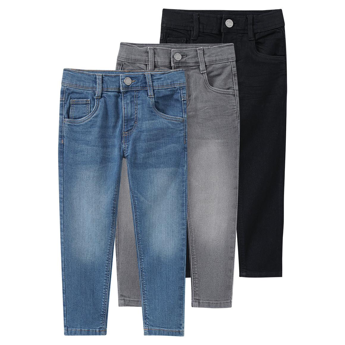 3 Jungen Skinny-Jeans im 5-Pocket-Style