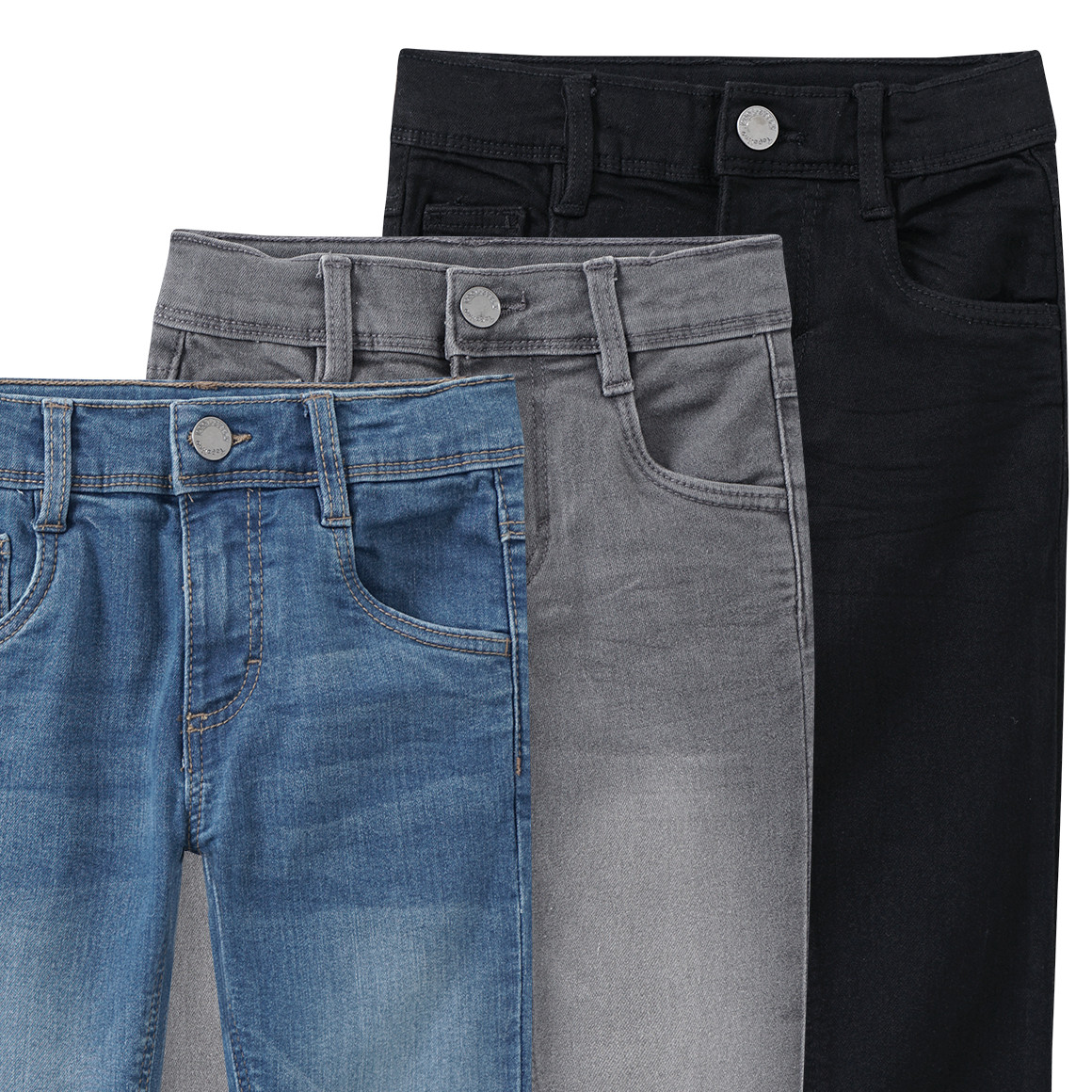 3 Jungen Skinny-Jeans im 5-Pocket-Style