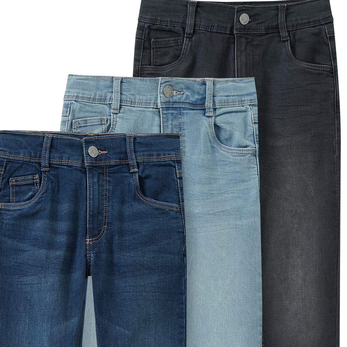 3 Jungen Skinny-Jeans im 5-Pocket-Style