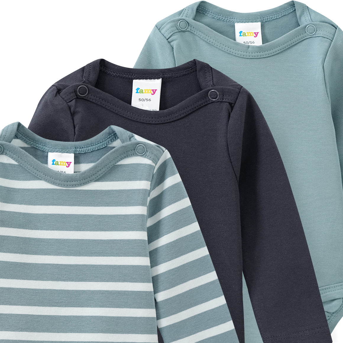 3 rompertjes in verschillende dessins