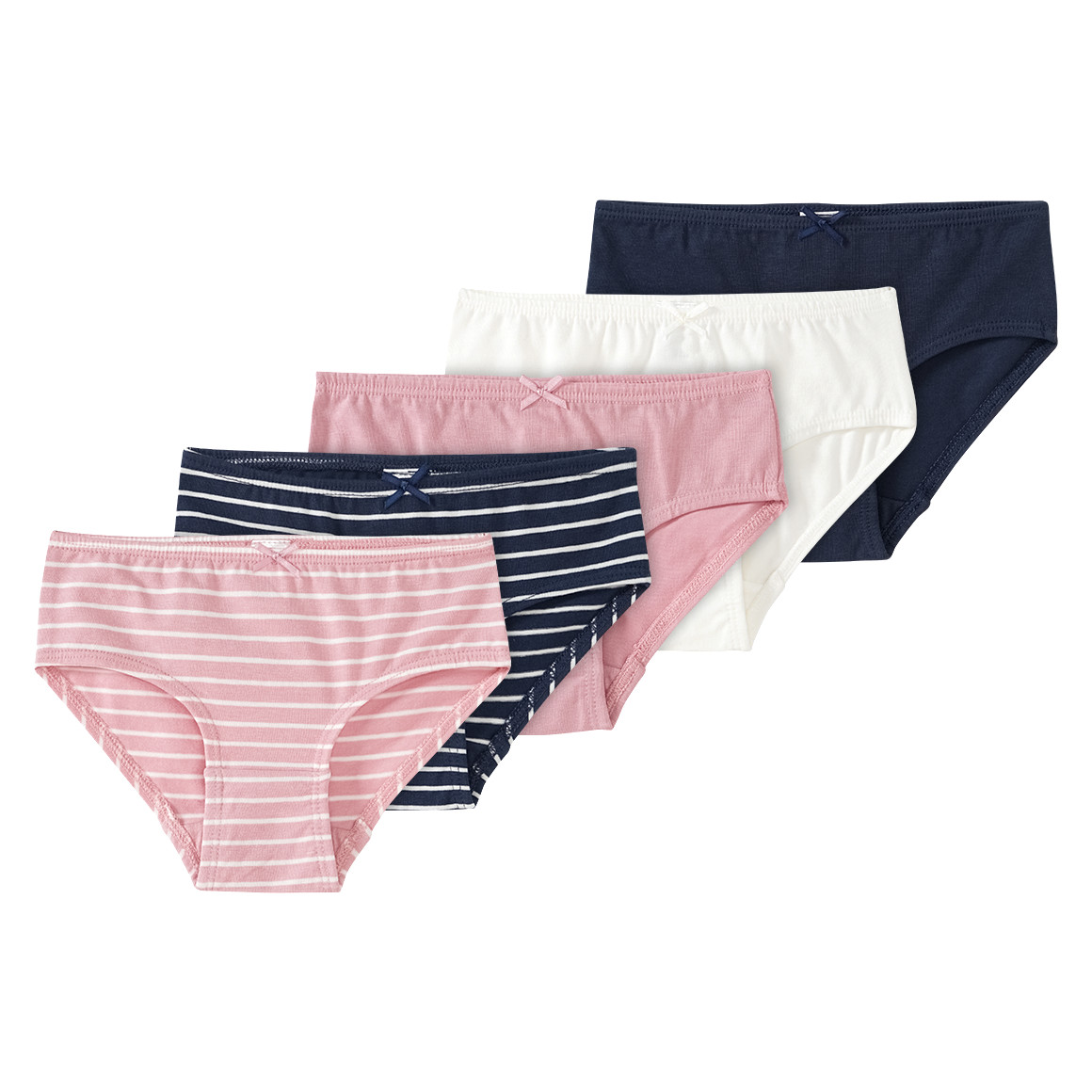 5 Mädchen Slips mit Bio-Baumwolle